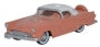 Oxford Diecast 87TH56001 Ford Thunderbird 1956 Sunset Coral / Colonial White 1:87 (HO) Scale
