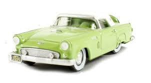 Oxford Diecast 87TH56003 Ford Thunderbird 1956 Sage Green/Colonial White 1:87 (HO) Scale