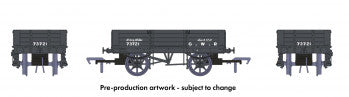 Rapido Trains 925001 GWR 4 Plank Wagon Nr 73721 GWR Grey (Pre 1904 Livery) - OO Gauge