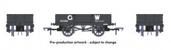 Rapido Trains 925005 GWR 4 Plank Wagon Nr 63392 GWR Grey (Large Lettering) - OO Gauge