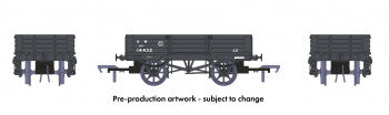 Rapido Trains 925007 GWR 4 Plank Wagon Nr 14432 GWR Grey (Small Lettering) - OO Gauge