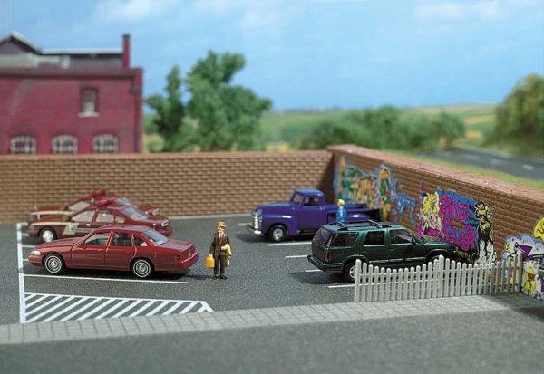 Busch 9713 Self Adhesive Parking Lot, OO/HO Gauge