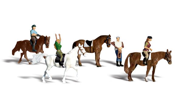 Scenic Accents A1889 Horseback Riders - OO / HO Scale
