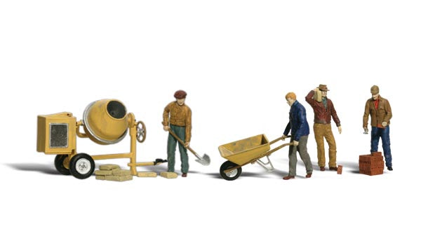 Scenic Accents A1901 Masonry Workers - OO / HO Scale