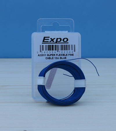 Expo A22011 Super Flexible Fine Cable Blue (18 Strand 1.0mm diameter)  - 10m Pack