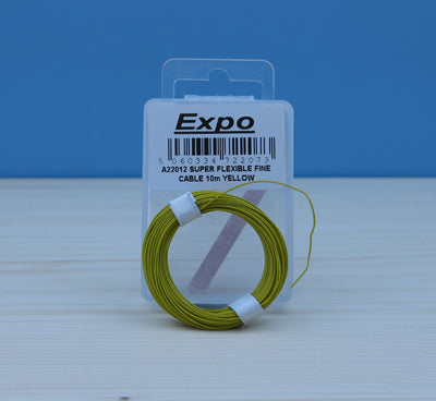 Expo A22012 Super Flexible Fine Cable Yellow (18 Strand 1.0mm diameter)  - 10m Pack