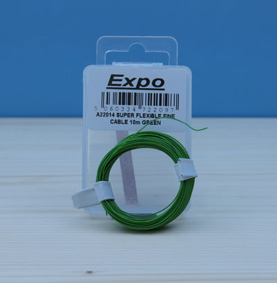 Expo A22014 Super Flexible Fine Cable Green (5 Strand 0.1mm diameter)  - 10m Pack