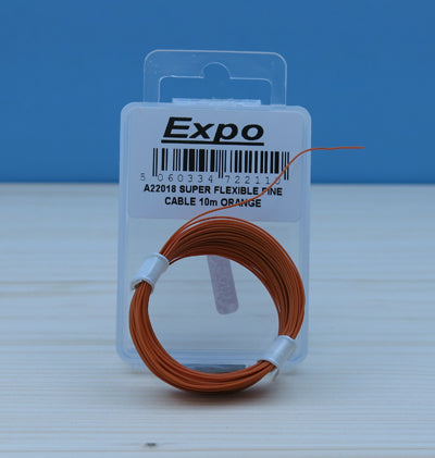 Expo A22018 Super Flexible Fine Cable Orange (5 Strand 0.1mm diameter)  - 10m Pack