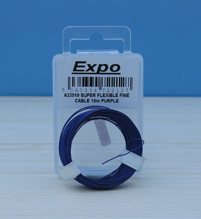 Expo A22019 Super Flexible Fine Cable Purple (18 Strand 1.0mm diameter)  - 10m Pack