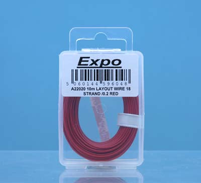 Expo A22020 Multicore Layout Wire - Red - 10m Pack