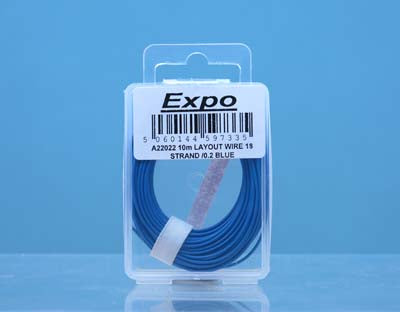 Expo A22022 Multicore Layout Wire Blue (18 Strand 1.0mm diameter)  - 10m Pack