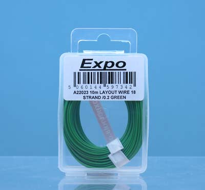 Expo A22023 Multicore Layout Wire Green (18 Strand 1.0mm diameter)  - 10m Pack
