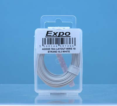 Expo A22025 Multicore Layout White (18 Strand 1.0mm diameter)  - 10m Pack