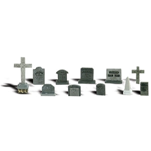 Scenic Accents A2726 Tombstones Figure Set - O (1:48) Scale