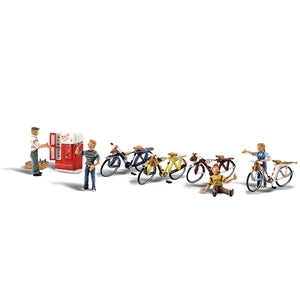 Scenic Accents A2752 Bicycle Buddies Figure Set - O (1:48) Scale