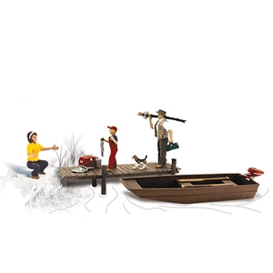 Scenic Accents A2756 Family Fishing Figure Set - O (1:48) Scale