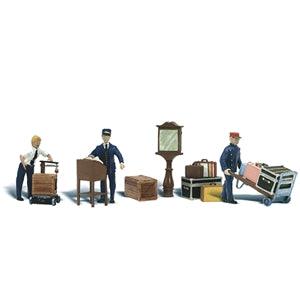 Scenic Accents A2757 Depot Workers Figure Set - O (1:48) Scale
