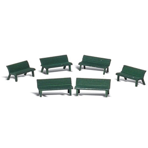 Scenic Accents A2758 Park Benches Set - O (1:48) Scale
