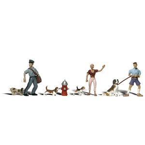 Scenic Accents A2768 People and Pets Figure Set - O (1:48) Scale