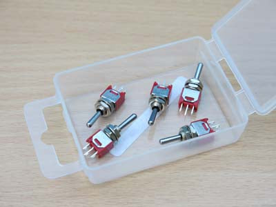 Expo A28093 Pack of 5 Biased DPDT Sub Miniature Switches