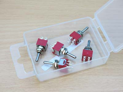 Expo A28095 Pack of 5 DPDT (Centre Off) Sub Miniature Switches