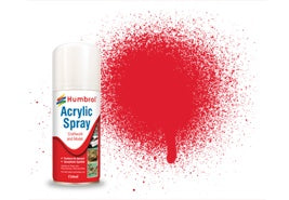 Humbrol AD6019 Acrylic Spray Gloss Red (19) - 150ml  ** Personal Callers Only - Not Available on Mail Order**