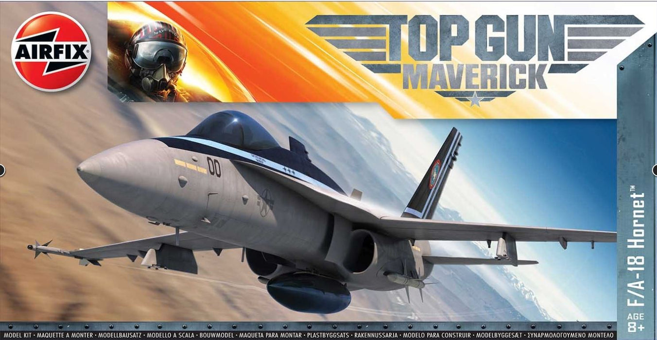 Airfix A00504 Top Gun Maverick F/A-18 Hornet Model Kit (1:72 Scale)