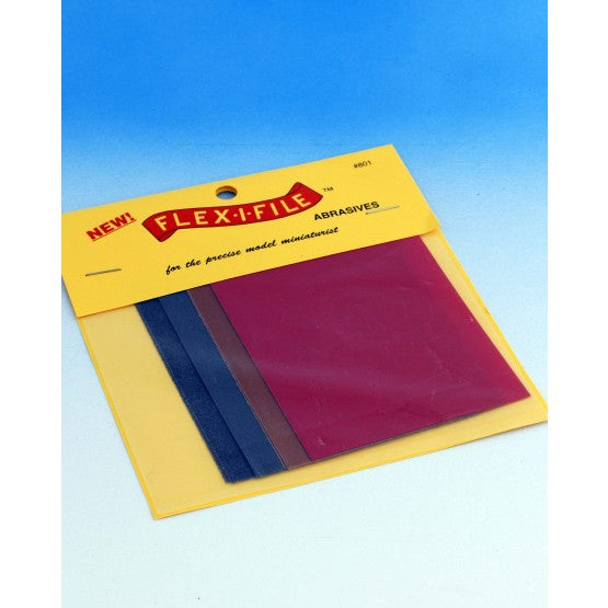 Flexifile Abrasive Papers Ref 801 - Pack of 4 grades abrasives