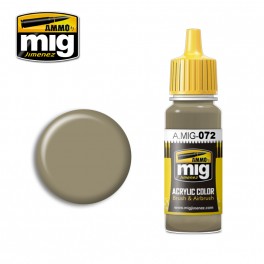 Ammo Mig 0072 Dust Colour - Suitable for Brush and Airbrush Application - 17ml Bottle