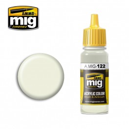 Ammo Mig 0122 Bone Colour Acrylic Paint - Suitable for Brush and Airbrush Application - 17ml Bottle