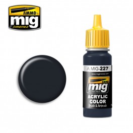 Ammo Mig 0227 (FS25042) Sea Blue (ANA 606) Acrylic Colour - Suitable for Brush and Airbrush Application - 17ml Bottle