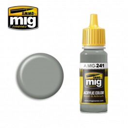 Ammo Mig 0241 (FS36440) Light Gull Grey Acrylic Colour - Suitable for Brush and Airbrush Application - 17ml Bottle
