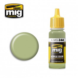 Ammo Mig 0244 (BS216) Duck Egg Green Acrylic Colour - Suitable for Brush and Airbrush Application - 17ml Bottle