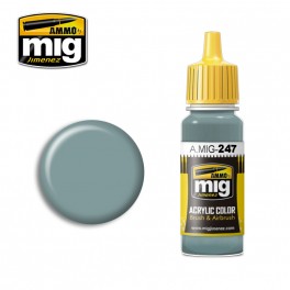 Ammo Mig 0247 (RLM78) Hellblau (Light Blue) Acrylic Colour - Suitable for Brush and Airbrush Application - 17ml Bottle