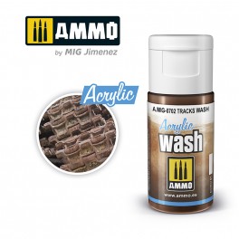 Ammo Mig 0702 Acrylic Wash - Tracks Wash (F-324) - 15ml Bottle