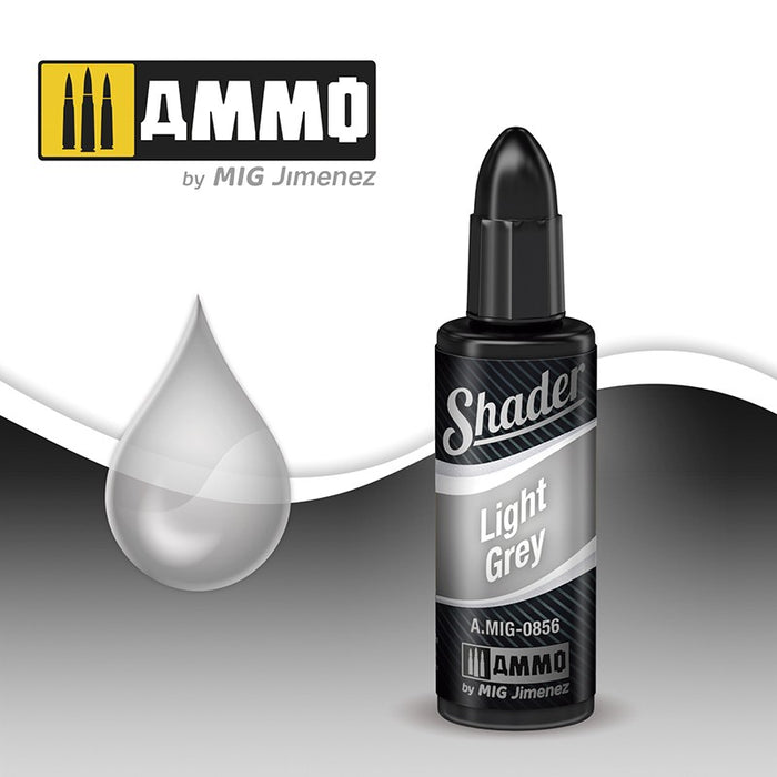 Ammo Mig 0856 Shader - Light Grey (10ml)