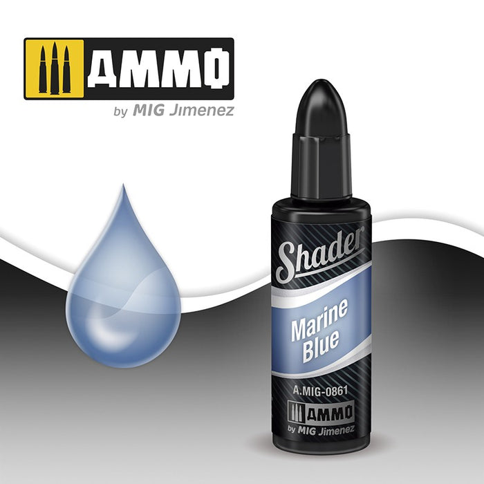 Ammo Mig 0861 Shader - Marine Blue (10ml)