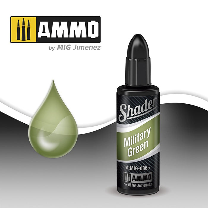 Ammo Mig 0865 Shader - Military Green (10ml)