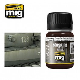 Ammo Mig 1202 Streaking Effects - Streaking Grime for Panzer Grey - 35ml Jar