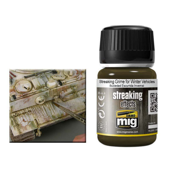 Ammo Mig 1205 Streaking Effects - Streaking Grime for Winter Vehicles - 35ml Jar