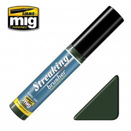Ammo Mig 1256 Streaking Brusher - Green/Grey Grime (F-323) - 10ml Bottle
