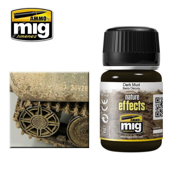 Ammo Mig 1405 Nature Effects - Dark Mud - 35ml Jar