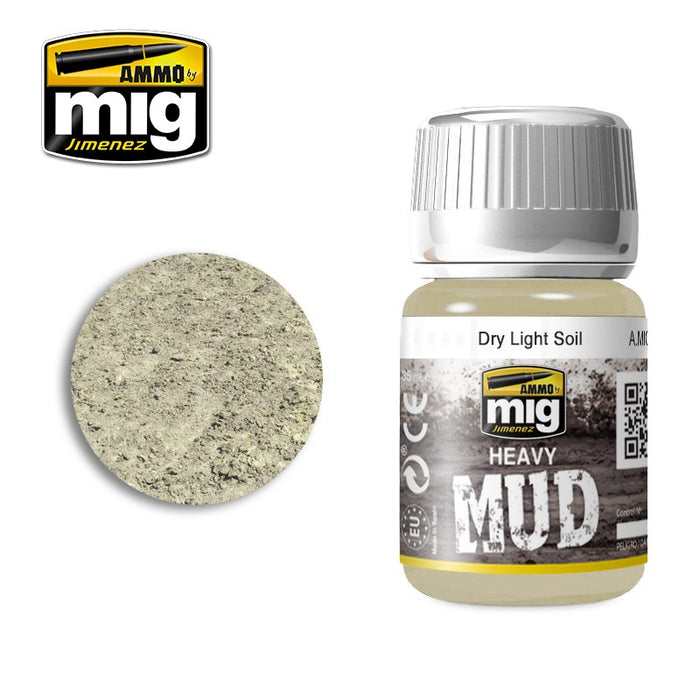 Ammo Mig 1700 Heavy Mud  - Dry Light Soil - 35ml Jar