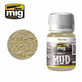 Ammo Mig 1701 Heavy Mud  - Dry Light Soil - 35ml Jar