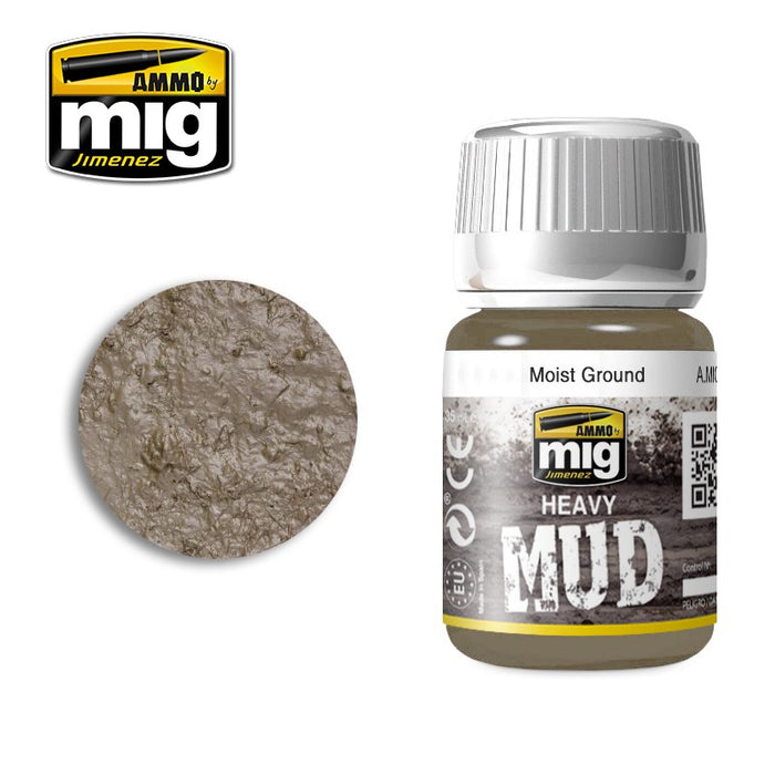 Ammo Mig 1703 Heavy Mud  - Moist Ground - 35ml Jar