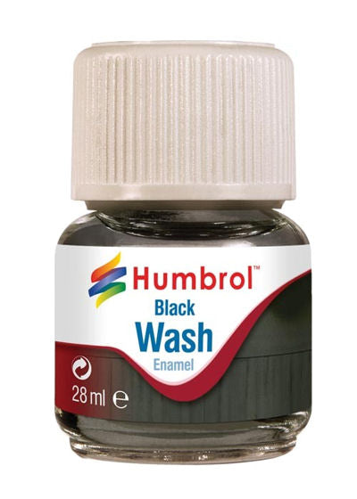 Humbrol AV0201 Enamel Wash - Black 28ml