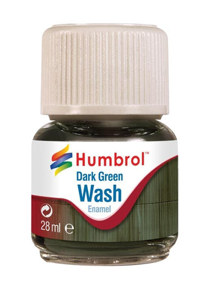 Humbrol AV0203 Enamel Wash - Dark Green 28ml