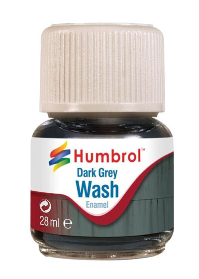 Humbrol AV0204 Enamel Wash - Dark Grey 28ml