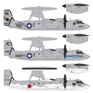 Academy 12623 US Navy E-2C VAW-113 "Black Eagles" Plastic Model Kit - 1:144 Scale