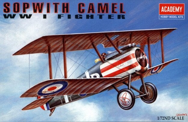Academy 12447 Sopwith Camel WWI Fighter Plastic Kit 1:72 Scale